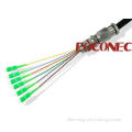 Waterproof Fiber Optic Patch Cord , 6 Cores Indoor Outdoor